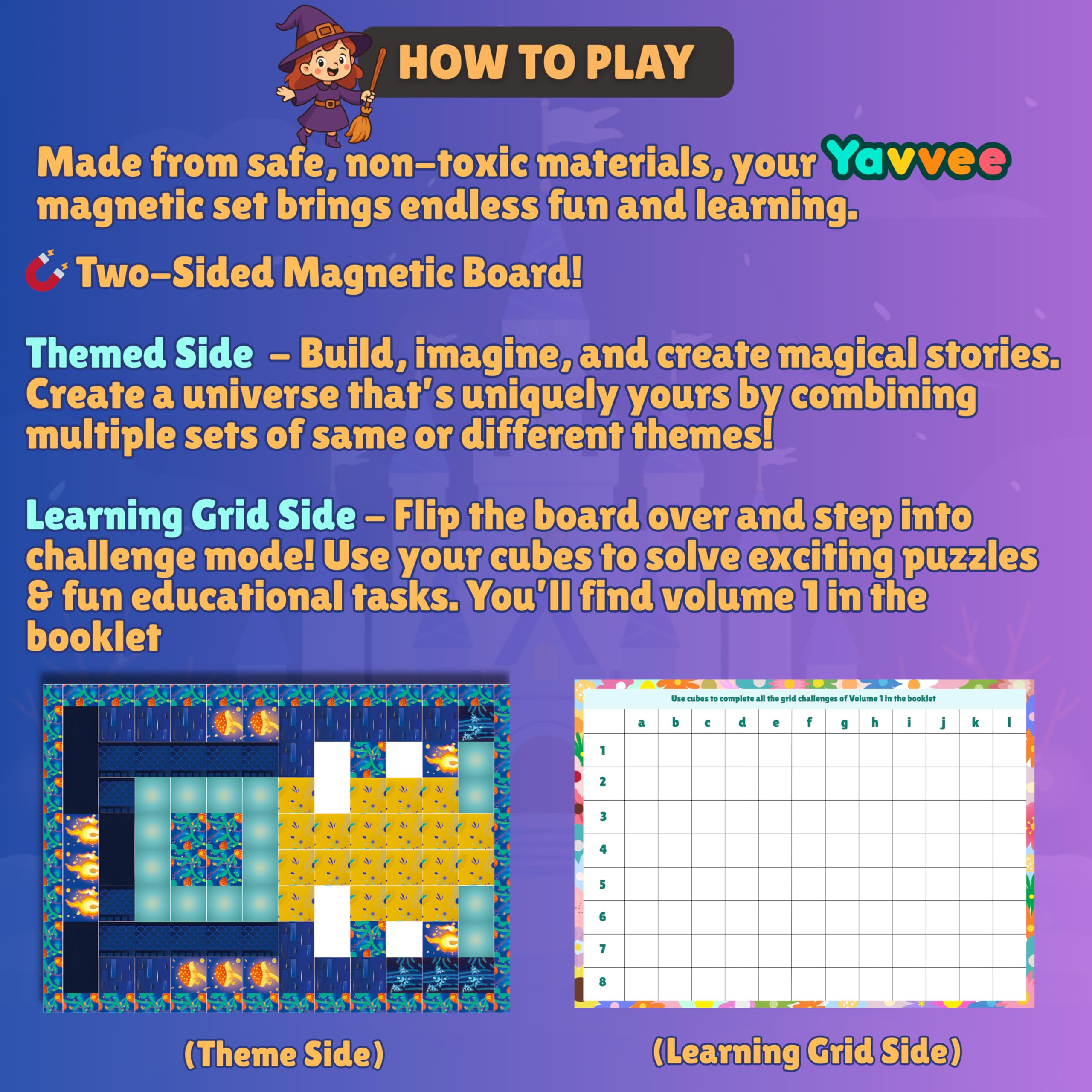Yavvee Magic Castle Magnetic Building Cubes — image 3